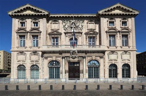 Historical City Hall of Marseille, France Stock Photo - Image of ...