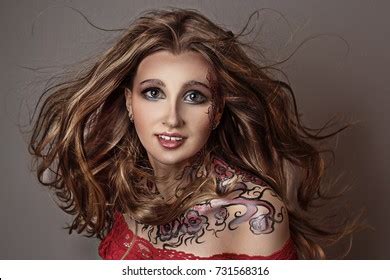 Portrait Girl Mask Make Halloween Stock Photo 731568316 | Shutterstock