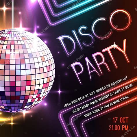 Disco Party Poster Stock Vector Image By ©macrovector 70842279