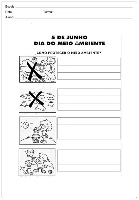 Atividades para Imprimir Meio Ambiente para 3º Ano SÓ ESCOLA