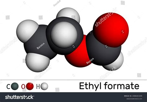 Ethyl Formate Ethylformate Ethyl Methanoate Formic Stock Illustration ...