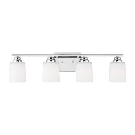 Generation Lighting Vinton 29 in. 3-Light Chrome Bathroom Vanity Light ...