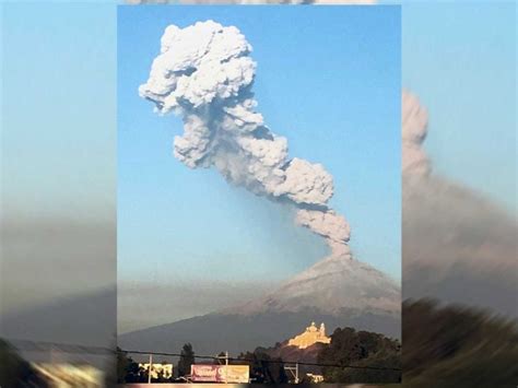 Prevén caída de ceniza del Popocatépetl en Puebla y Morelos