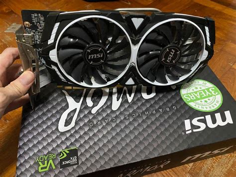 Msi Gtx 1060 6gb Armor Computers And Tech Parts And Accessories Computer Parts On Carousell