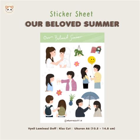 Jual Sticker Memopad Kdrama Our Beloved Summer Obs Shopee Indonesia