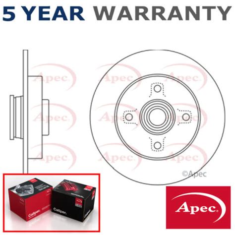 Apec Rear X Brake Disc Fits Citroen Ds C C Picasso Peugeot