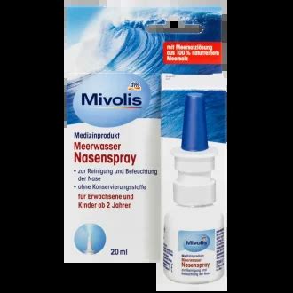 Mivolis Seawater Nose Spray 20ml German Drugstore