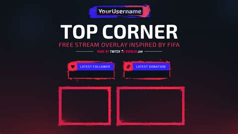 Top Corner Free Fifa Twitch Overlay For Streamlabs And Obs