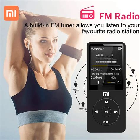 XIAOMI Mp3 Mp4 Player 16 GB Memory Card Portable Digital Screen Music ...