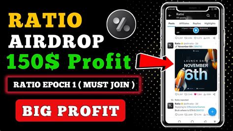 Ratio Airdrop Launch Date Ratio Airdrop Points Convert Ratio Ratio