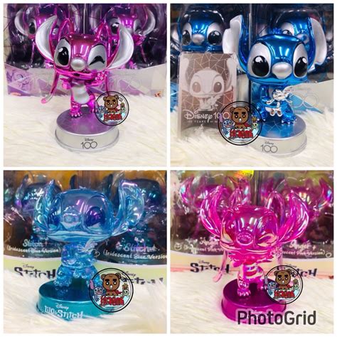 現貨香港 Hot Toys 迪士尼100週年紀念 史迪奇 安琪 限量 電鍍 炫彩 公仔 Stitch 擺飾 熊格舖 蝦皮購物