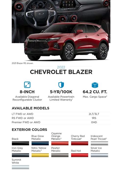 2022 Chevy Silverado Color Chart