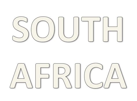 South Africa Coloring Page & Coloring Book