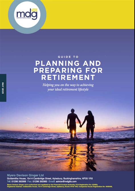 Guide To Planning And Preparing For Retirement Myers Davison Ginger