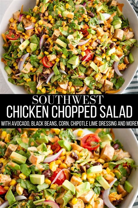 Southwest Chicken Chopped Salad American Recipes