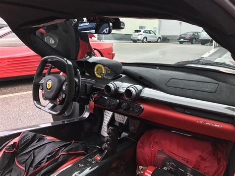 Helped a buddy move the LaFerrari. Interior is an equal work of art! : Ferrari