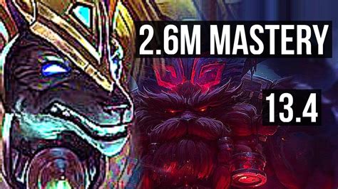 NASUS Vs ORNN TOP 2 6M Mastery 700 Games 5 1 0 EUW Master 13