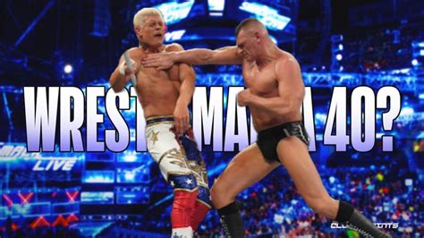 Cody Rhodes Vs Gunther To Main Event Wrestlemania Youtube