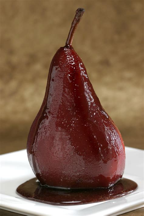 Recipe Poached Pears With Red Wine Caramel Sauce California Cookbook