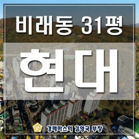 대전시 대덕구 비래동 현대아파트 경매 네이버 블로그