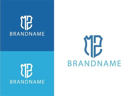 Premium Vector Modern Monogram Initial Letter Mz Logo Design Template