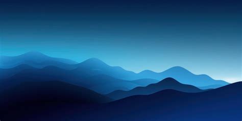 Premium AI Image | Blue mountains in the night sky