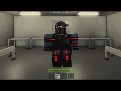 Roblox SCP M T F Gamma 13 Operator Code Red Avatar Build YouTube