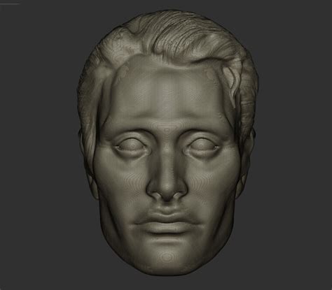 Archivo 3d Hannibal Mads Mikkelsen Cabeza 3d Modelo Para Imprimir 👾