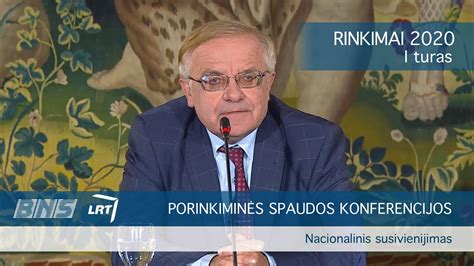 Rinkimai 2020 Komentarai Po I Turo Nacionalinis Susivienijimas YouTube