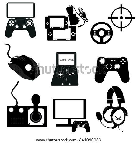 Gaming Icon Set Stock Vector Shutterstock