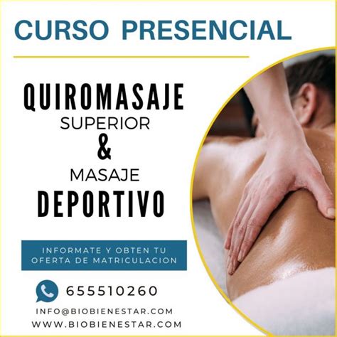 Curso Profesional De Quiromasaje Superior Y Masaje Deportivo Biobienestar