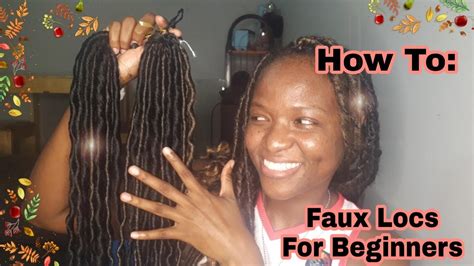 How To Install Faux Locs For Beginners Naturalbut Cj Youtube