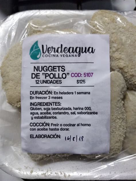 Verdeagua Cocina Vegana Nuggets De Pollo Reviews Abillion