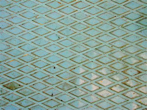 Image*After : photos : metal steel grate grid plate painted green aqua ...