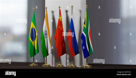 Russia India China Brazil South Africa flags, Summit Russia, India ...