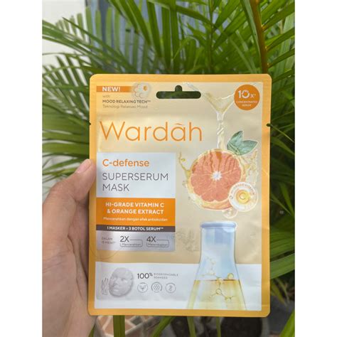 Jual Wardah Super Serum Mask C Defense Hi Grade Vit C Orang E