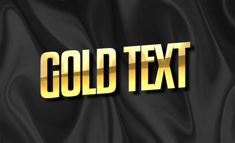 Tipo De Luxo De Efeito De Texto Dourado Psd Premium