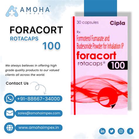 Formoterol Budesonide Rotacaps Foracort Rotacap Cipla At Rs