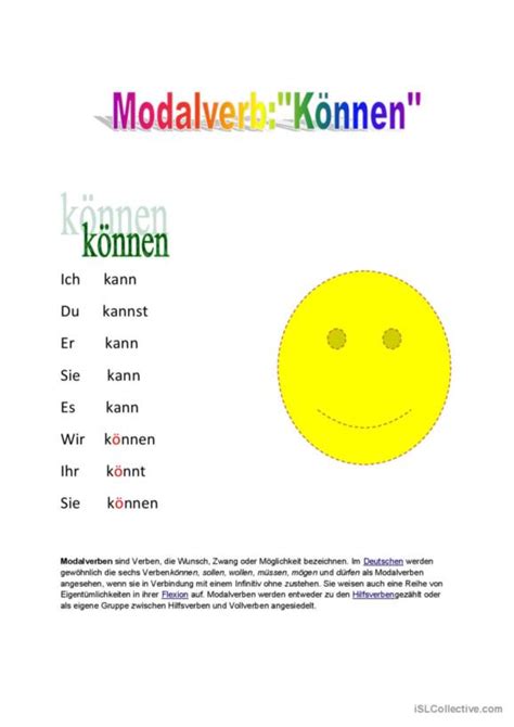 Konnen Deutsch Daf Arbeitsbl Tter Pdf Doc