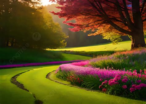 Wallpaper Nature Wallpaper Garden Scene