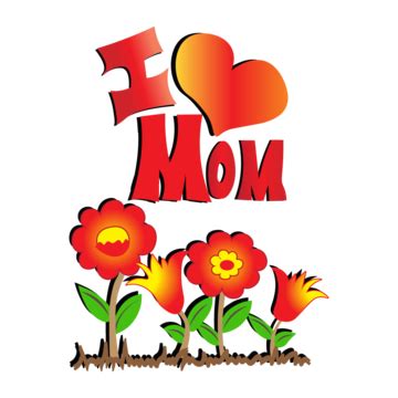 Diseño De Vector De Amor De Mamá PNG Diseño Del Día De La Madre Amo