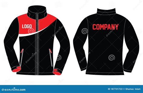 Soft Shell Jackets Custom Designs Template Mock Up Illustrations