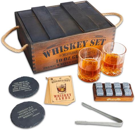 Mixology Juego De Regalo De Whisky Juego De Vasos De Whisky Con Caja