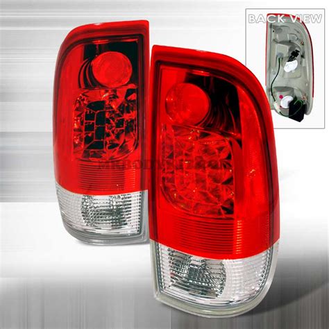 1997 2003 Ford F150 F250 Altezza LED Tail Lights Red Clear