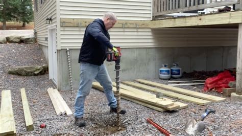 Deck Footing Installation Simplified With Pe46 Hex Penetrator Anchors