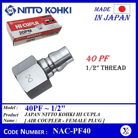 Per Pc Original Nitto Kohki Hi Cupla Air Coupling Nitto Air