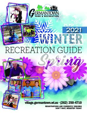 Fillable Online Issuu Comgtrecdocsgermantown Park And Recreation Guide