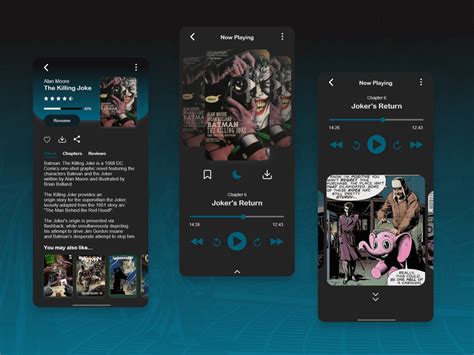 comic book app reader behance