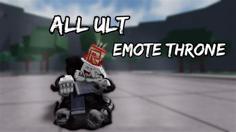 All Ult Emote Throne The Strongest Battlegrounds YouTube