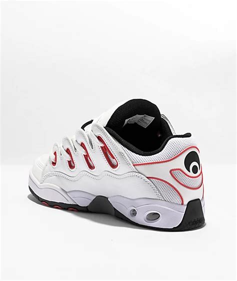 Osiris D Og White Red Black Skate Shoes